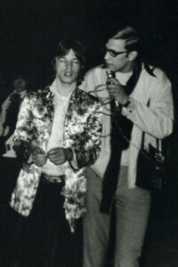 Jan met Mick Jagger